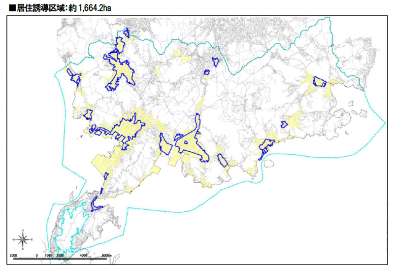 居住誘導区域の地図